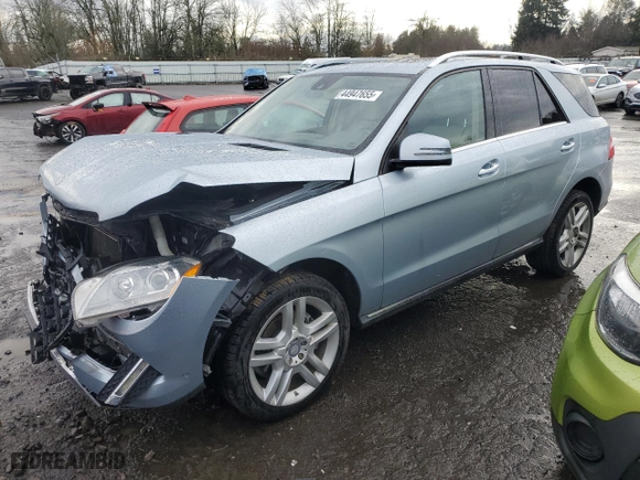 2014 Mercedes-Benz M-Class ML 350 with VIN 4JGDA5HB6EA397079, listed as a Copart auction lot 44947655 with 75,869 mi miles and Salvage Title. Bid and sale history available at carsss.com. Image 1.