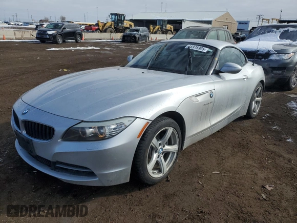 2013 BMW Z4 sDrive28i with VIN WBALL5C57DJ104460, listed as a Copart auction lot 45978395 with 109,718 mi miles and Salvage Title. Bid and sale history available at carsss.com. Image 1.