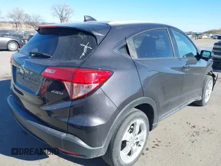 2016 Honda HR-V EX-L w/Navi with VIN 3CZRU6H76GM725247, listed as a IAAI auction lot 41322622 with 69,689 mi miles. Bid and sale history available at carsss.com. Image 4.