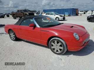 2002 Ford Thunderbird Hardtop Premium with VIN 1FAHP60A22Y130205, listed as a Copart auction lot 45902465 with 57,571 mi miles and Salvage Title. Bid and sale history available at DreamBid. Image 4.