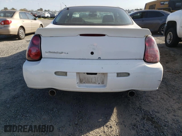 2001 Chevrolet Monte Carlo SS with VIN 2G1WX15KX19136335, listed as a Copart auction lot 48341105 with 211,073 mi miles and Salvage Title. Bid and sale history available at carsss.com. Image 6.