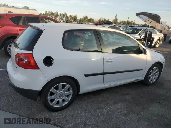 2009 Volkswagen Rabbit S with VIN WVWAA71K69W130708, listed as a Copart auction lot 81105854 with 195,390 mi miles and Salvage title. Bid and sale history available at DreamBid. Image 3.