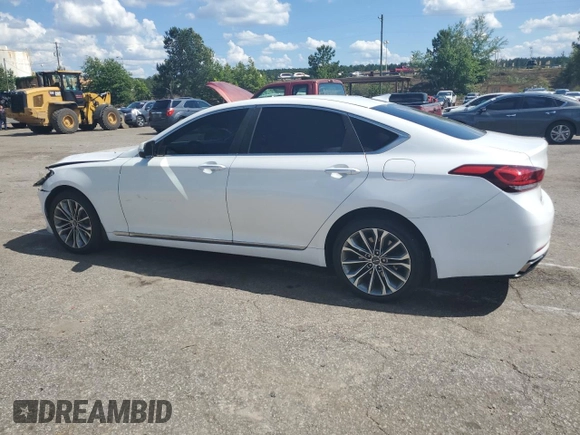 2017 Genesis G80 3.8L z VIN KMHGN4JE6HU210152, wystawiony jako Copart lot #56148105 z przebiegiem 114 821 mil mil oraz Szkoda całkowita • Salvage title. Historia ofert i sprzedaży dostępna na DreamBid. Obrazek 2.