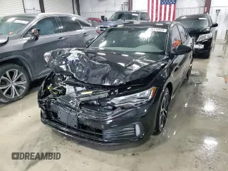 2024 Volkswagen Jetta Sport with VIN 3VWAM7BU4RM093016, listed as a Copart auction lot 46119455 with 7,873 mi miles and Salvage title. Bid and sale history available at DreamBid. Image 14.
