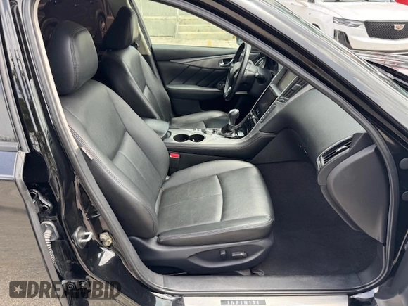 2017 Infiniti Q50 Premium with VIN JN1EV7AR8HM835199, listed as a Copart auction lot 63226895 with 46,714 mi miles and Salvage title. Bid and sale history available at DreamBid. Image 7.