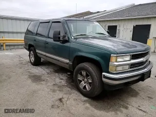 1997 Chevrolet Tahoe with VIN 1GNEK13R5VJ420751, listed as a Copart auction lot 44770025 with 236,378 mi miles and Salvage Title. Bid and sale history available at carsss.com. Image 12.