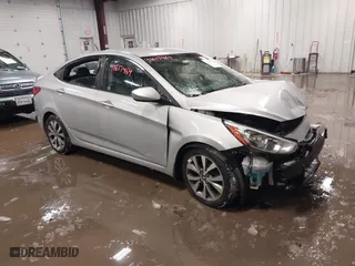 2017 Hyundai Accent SE with VIN KMHCT4AE7HU347198, listed as a IAAI auction lot 41617464 with 61,403 mi miles. Bid and sale history available at carsss.com. Image 1.