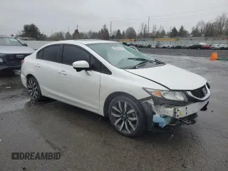 2015 Honda Civic EX-L with VIN 19XFB2F96FE021585, listed as a Copart auction lot 50230195 with 134,260 mi miles and Salvage Title. Bid and sale history available at DreamBid. Image 4.