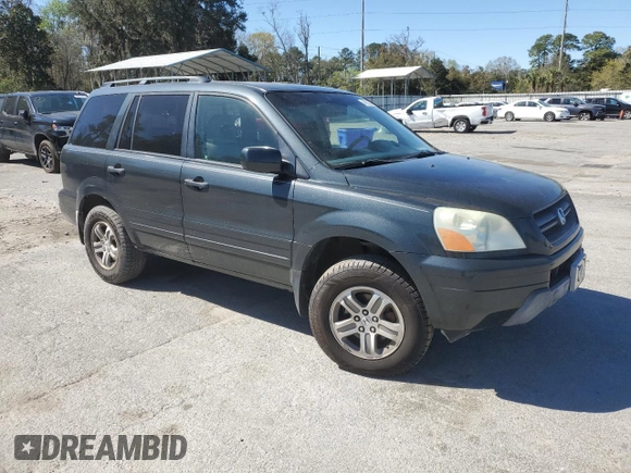 2005 Honda Pilot EX-L with VIN 5FNYF18505B022791, listed as a Copart auction lot 49183525 with 110,113 mi miles and Salvage Title. Bid and sale history available at carsss.com. Image 4.