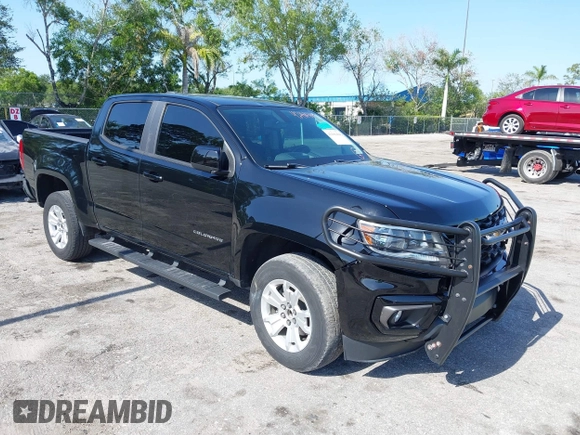 2021 Chevrolet Colorado 2WD LT with VIN 1GCGSCEN1M1131727, listed as a IAAI auction lot 42181484 with 54,764 mi miles and . Bid and sale history available at DreamBid. Image 1.