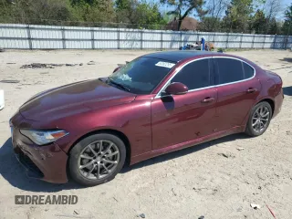 2018 Alfa Romeo Giulia with VIN ZARFAEBN3J7579061, listed as a Copart auction lot 53382295 with 68,000 mi miles and Salvage title. Bid and sale history available at DreamBid. Image 1.