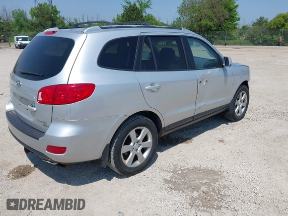 2009 Hyundai Santa Fe SE with VIN 5NMSH73E69H233055, listed as a IAAI auction lot 42454100 with 209,036 mi miles and . Bid and sale history available at DreamBid. Image 4.