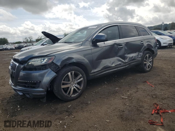 2013 Audi Q7 3.0T Premium Plus with VIN WA1LGAFE5DD002126, listed as a Copart auction lot 51443185 with 155,358 mi miles and Salvage Title. Bid and sale history available at carsss.com. Image 1.
