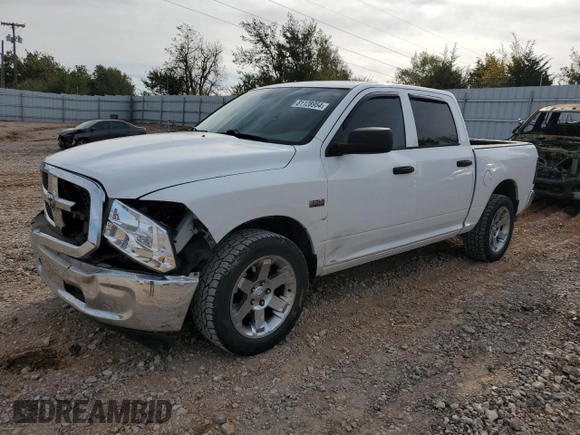 2018 Ram 1500 Tradesman with VIN 3C6RR7KT5JG158769, listed as a Copart auction lot 81128954 with 127,958 mi miles and Salvage title. Bid and sale history available at DreamBid. Image 1.