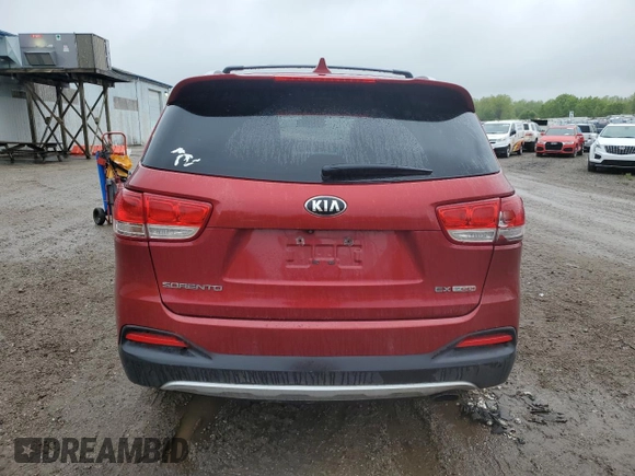 2016 Kia Sorento EX with VIN 5XYPHDA17GG128925, listed as a Copart auction lot 57088935 with 82,929 mi miles and Clean title. Bid and sale history available at DreamBid. Image 6.