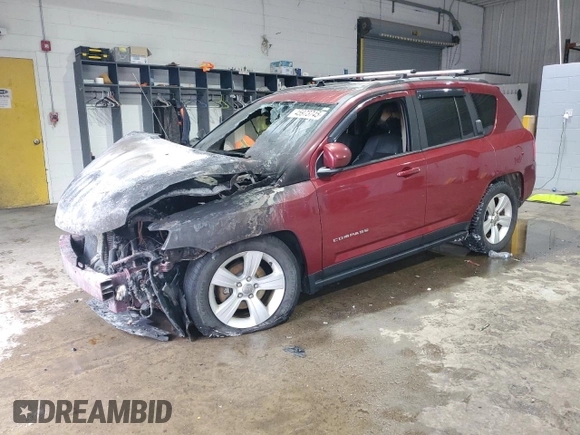 2015 Jeep Compass High Altitude Edition with VIN 1C4NJDEB3FD215815, listed as a Copart auction lot 45973745 with 0 mi miles and Salvage Title. Bid and sale history available at carsss.com. Image 1.