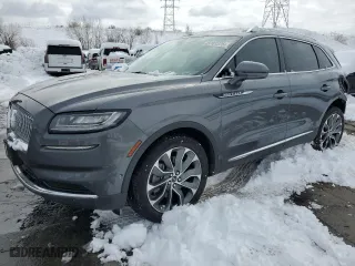 2022 Lincoln Nautilus Reserve with VIN 2LMPJ8KPXNBL01062, listed as a Copart auction lot 45741375 with 46,584 mi miles and Salvage Title. Bid and sale history available at carsss.com. Image 1.