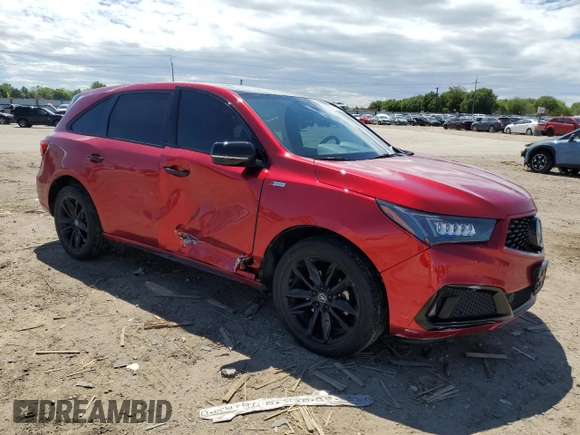 2020 Acura MDX w/Advance/Entertainment Pkg with VIN 5J8YD4H93LY000115, listed as a Copart auction lot 57783084 with 38,286 mi miles and Salvage Title. Bid and sale history available at carsss.com. Image 4.