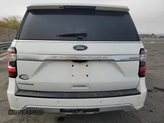 2020 Ford Expedition Max Platinum with VIN 1FMJK1MT5LEA06551, listed as a Copart auction lot 42459445 with 99,637 mi miles and Salvage title. Bid and sale history available at DreamBid. Image 6.