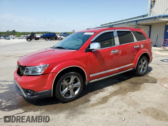 2017 Dodge Journey Crossroad Plus with VIN 3C4PDCGB3HT579463, listed as a Copart auction lot 53193205 with 131,989 mi miles and Salvage title. Bid and sale history available at DreamBid. Image 1.