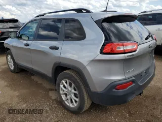 2016 Jeep Cherokee Sport with VIN 1C4PJMAB4GW203807, listed as a Copart auction lot 61429655 with 96,128 mi miles and Salvage title. Bid and sale history available at DreamBid. Image 2.