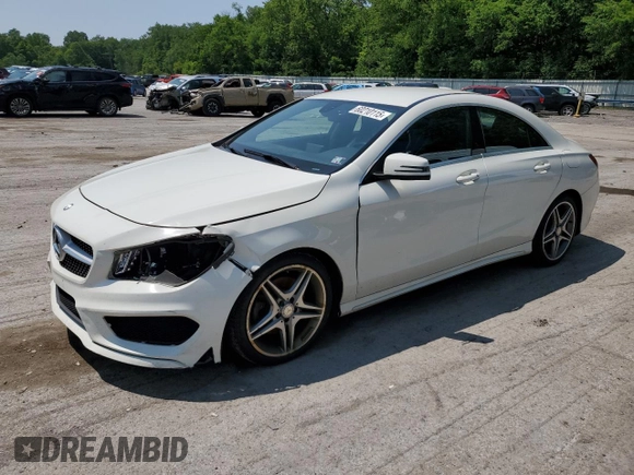 2014 Mercedes-Benz CLA 250 with VIN WDDSJ4GBXEN104886, listed as a Copart auction lot 60210115 with 219,043 mi miles and Salvage title. Bid and sale history available at DreamBid. Image 1.