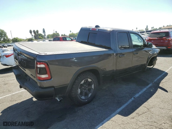 2019 Ram 1500 Rebel with VIN 1C6RRFEG9KN841785, listed as a Copart auction lot 69836994 with 92,607 mi miles and Salvage Title. Bid and sale history available at carsss.com. Image 3.