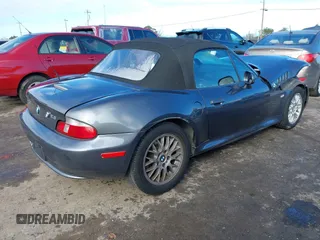 2000 BMW Z3 2.8 with VIN 4USCH3344YLF71259, listed as a IAAI auction lot 41516206 with 95,988 mi miles and . Bid and sale history available at DreamBid. Image 4.