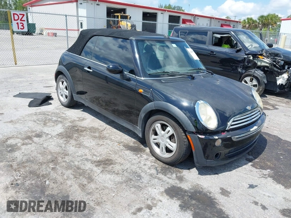 2006 MINI Convertible with VIN WMWRF33566TG15464, listed as a IAAI auction lot 42285777 with 144,430 mi miles and . Bid and sale history available at DreamBid. Image 1.