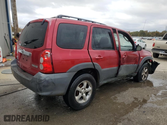 2005 Mazda Tribute i with VIN 4F2YZ02Z55KM63784, listed as a Copart auction lot 82362674 with Not Provided miles and Salvage Title. Bid and sale history available at carsss.com. Image 3.