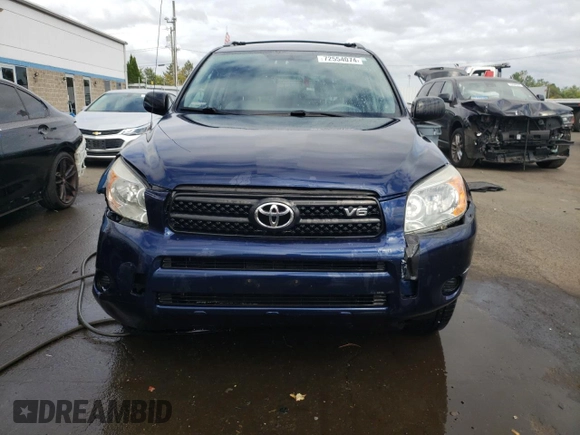 2007 Toyota RAV4 with VIN JTMBK35V575037535, listed as a Copart auction lot 72554074 with 167,443 mi miles and Salvage Title. Bid and sale history available at carsss.com. Image 5.