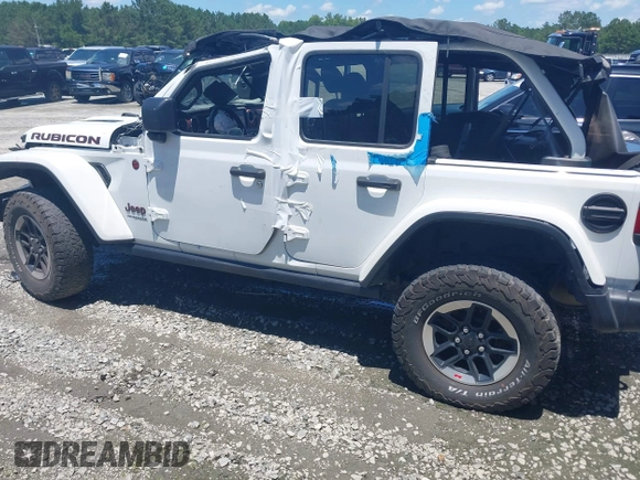 2022 Jeep Wrangler Unlimited Rubicon с VIN 1C4HJXFN4NW123610, выставлен на аукционе IAAI как лот 42499828 с пробегом 45 083 миль миль и . История ставок и продаж доступна на DreamBid. Изображение 3.