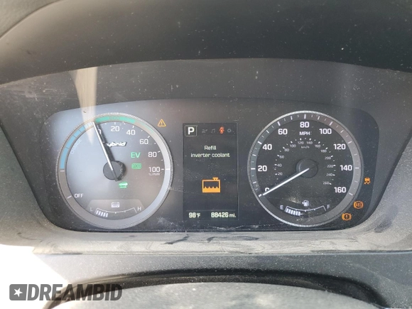 2016 Hyundai Sonata Hybrid SE with VIN KMHE24L1XGA013950, listed as a Copart auction lot 67882953 with 88,426 mi miles. Bid and sale history available at carsss.com. Image 9.