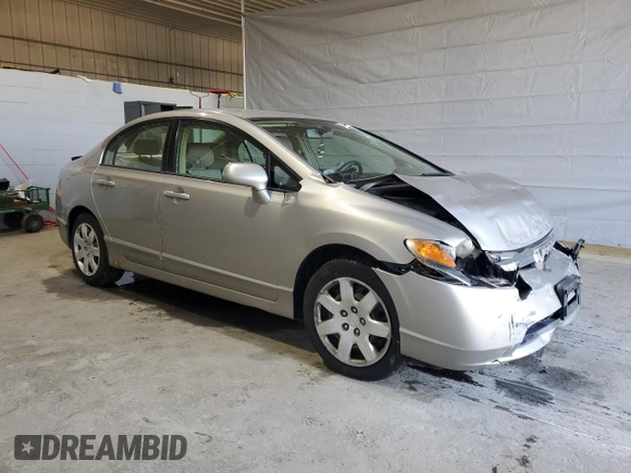 2006 Honda Civic LX with VIN 2HGFA16596H517075, listed as a Copart auction lot 48739855 with 81,174 mi miles and Salvage Title. Bid and sale history available at DreamBid. Image 4.