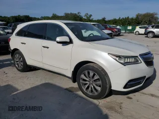 2014 Acura MDX Tech Pkg with VIN 5FRYD3H42EB009760, listed as a Copart auction lot 52945005 with 209,078 mi miles and Salvage Title. Bid and sale history available at carsss.com. Image 4.
