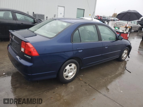 2005 Honda Civic with VIN JHMES96665S017945, listed as a Copart auction lot 82256224 with Not Provided miles and Salvage Title. Bid and sale history available at DreamBid. Image 3.