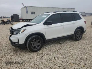 2024 Honda Passport TrailSport with VIN 5FNYF8H68RB013750, listed as a Copart auction lot 83757024 with 6,308 mi miles and Salvage Title. Bid and sale history available at carsss.com. Image 1.