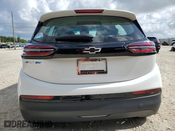 2023 Chevrolet Bolt EV 1LT with VIN 1G1FW6S07P4134718, listed as a Copart auction lot 59797105 with 25,215 mi miles and Non repairable. Bid and sale history available at DreamBid. Image 6.