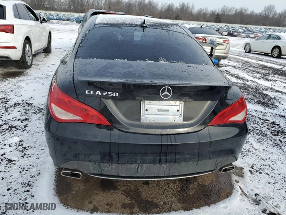 2016 Mercedes-Benz CLA with VIN WDDSJ4EB3GN297498, listed as a Copart auction lot 43345975 with NaN miles and Salvage Title. Bid and sale history available at carsss.com. Image 6.