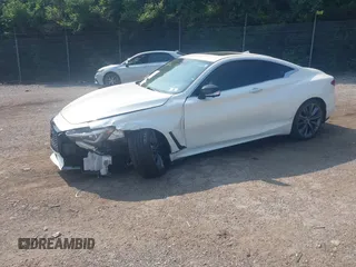 2022 Infiniti Q60 Red Sport 400 with VIN JN1FV7LL9NM680171, listed as a IAAI auction lot 42356846 with 36,248 mi miles and . Bid and sale history available at DreamBid. Image 18.