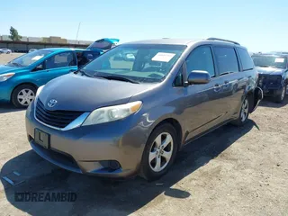 2011 Toyota Sienna LE AAS with VIN 5TDKK3DC0BS055346, listed as a IAAI auction lot 41834715 with 124,847 mi miles. Bid and sale history available at carsss.com. Image 2.
