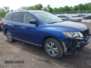 2019 Nissan Pathfinder SV z VIN 5N1DR2MM7KC617117, wystawiony jako IAAI lot #42342685 z przebiegiem 98 013 mil mil oraz . Historia ofert i sprzedaży dostępna na DreamBid. Obrazek 1.