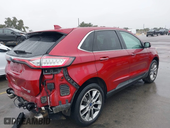 2015 Ford Edge Titanium with VIN 2FMPK4K83FBB41232, listed as a IAAI auction lot 41446222 with 97,829 mi miles. Bid and sale history available at carsss.com. Image 4.