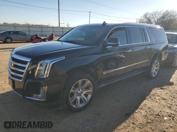 2019 Cadillac Escalade ESV Premium Luxury z VIN 1GYS4JKJ3KR358307, wystawiony jako Copart lot #84033424 z przebiegiem 196 975 mil mil oraz Czysty tytuł • Clean title. Historia ofert i sprzedaży dostępna na DreamBid. Obrazek 1.