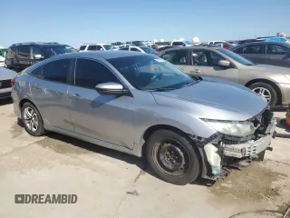 2016 Honda Civic Sedan LX with VIN 19XFC2F52GE046544, listed as a Copart auction lot 51968855 with 164,235 mi miles and Salvage Title. Bid and sale history available at carsss.com. Image 4.