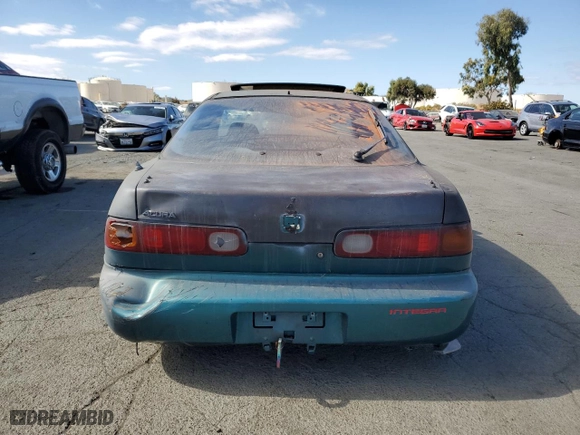 1995 Acura Integra LS with VIN JH4DC4453SS017919, listed as a Copart auction lot 76315744 with 173,638 mi miles and Salvage Title. Bid and sale history available at carsss.com. Image 6.