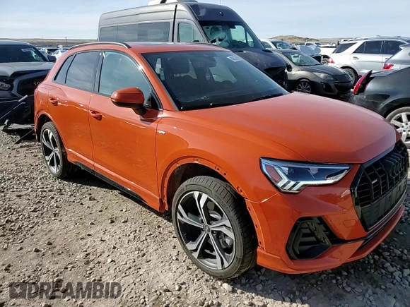 2024 Audi Q3 S line Premium Plus z VIN WA1EECF30R1041689, wystawiony jako Copart lot #48079875 z przebiegiem 12 668 mil mil oraz Szkody całkowita. Historia ofert i sprzedaży dostępna na DreamBid. Obrazek 12.