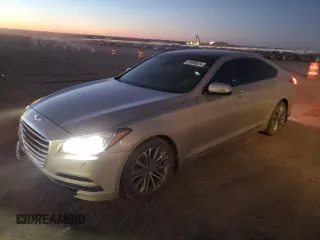 2015 Hyundai Genesis 3.8L with VIN KMHGN4JE5FU087568, listed as a Copart auction lot 81999524 with 70,739 mi miles and Salvage Title. Bid and sale history available at carsss.com. Image 1.