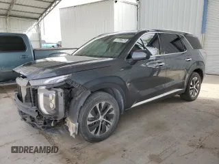 2021 Hyundai Palisade SEL z VIN KM8R24HE9MU194871, wystawiony jako Copart lot #41798475 z przebiegiem Nie podano mil oraz Szkoda całkowita • Salvage title. Historia ofert i sprzedaży dostępna na DreamBid. Obrazek 1.