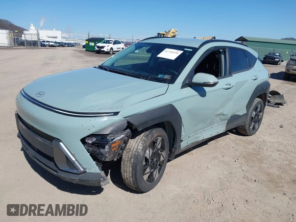 2024 Hyundai Kona SEL with VIN KM8HBCAB2RU118129, listed as a IAAI auction lot 41751534 with 7,468 mi miles. Bid and sale history available at carsss.com. Image 6.